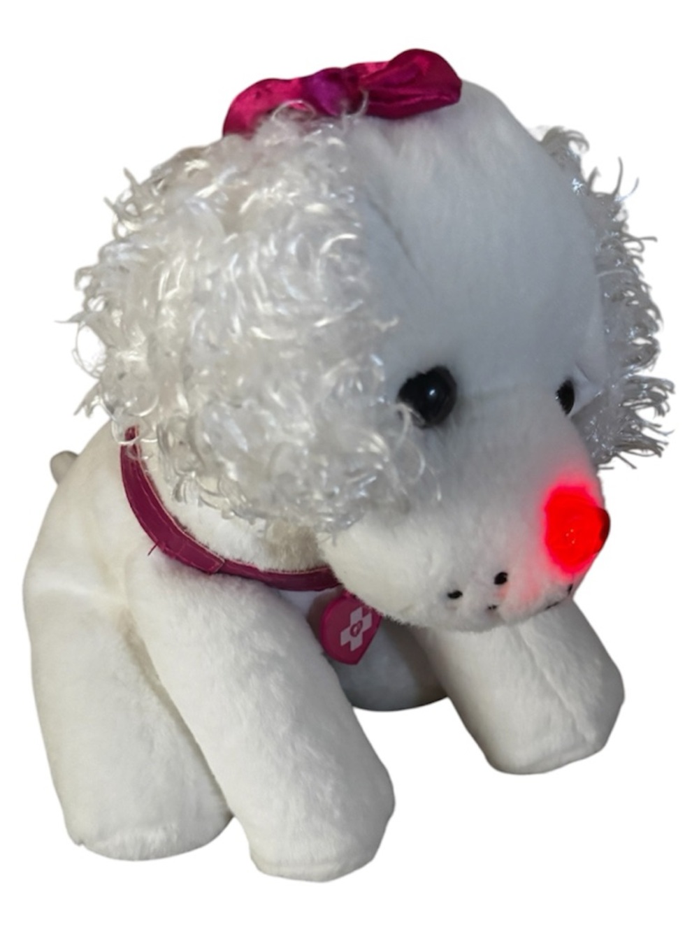 Plush Mattel Barbie Hug N Heal White Talking Dog interactive Puppy- 2014